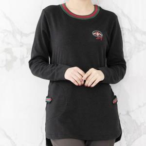 ニット レディース 40代 50代 60代 ファッション 女性 上品  黒  赤 Tシャツ トップス 長袖 秋 ミセス｜alice-style