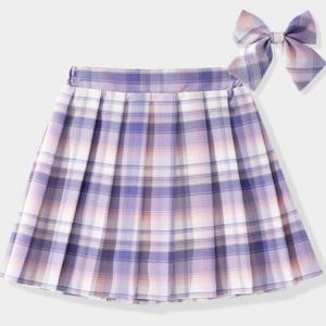 スカート 子供服 リボン付き プリーツスカート...の詳細画像2