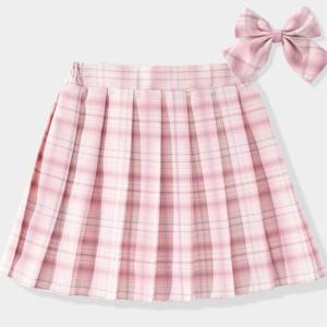 スカート 子供服 リボン付き プリーツスカート...の詳細画像4