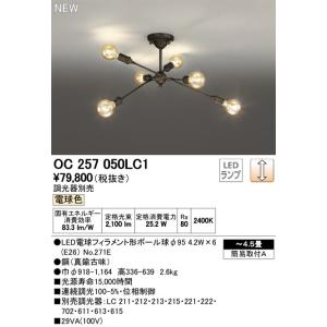 OC257050LC1 ランプ別梱包  オーデリック odelic LED照明