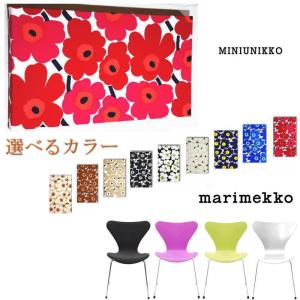 ファブリックパネル アートパネル 花 マリメッコ 北欧 玄関 モダン miniunikko 40×22cm