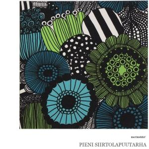 マリメッコファブリックパネル marimekko PIENI SIIRTOLAPUUTARHA