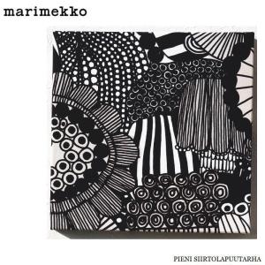 アリス 北欧 ファブリックパネル 白黒 SS marimekko PIENI SIIRTOLAPUUTARHA  20×20 小さい ピエニシイルトラプウタルハ モノトーン 設置簡単 賃貸OK｜alice55