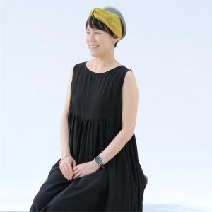 麻100% ヘアターバン リネン 無地 ターバ...の詳細画像1