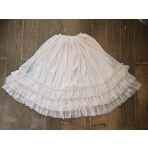 ロリータ スカート ペチコート ロング パニエ...の詳細画像3