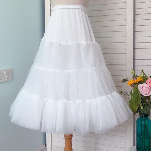 ロリータ パニエ 46-68cm 長さ調節可 ワイヤー無  柔らか レディース コスプレ バレエ ブ...