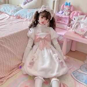 Lolita ロリータ ジャンパースカート ワンピース ドレス プリント