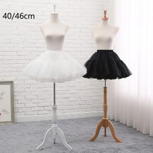 パニエ ロリータ ロリィタ チュチュ ふんわり ボリューム 着丈 40cm 46cm 骨なし ペチコート ミニ丈 ミディアム丈 無骨