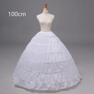 パニエ ワイヤーパニエ ワイヤー6本 ロングパニエ ロング丈 Aライン 丈100cm ボリューム ハロウィン 衣装