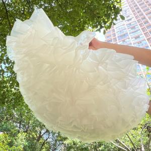 パニエ ミニ丈 超ミニ 35cm 多層オーガン...の詳細画像2
