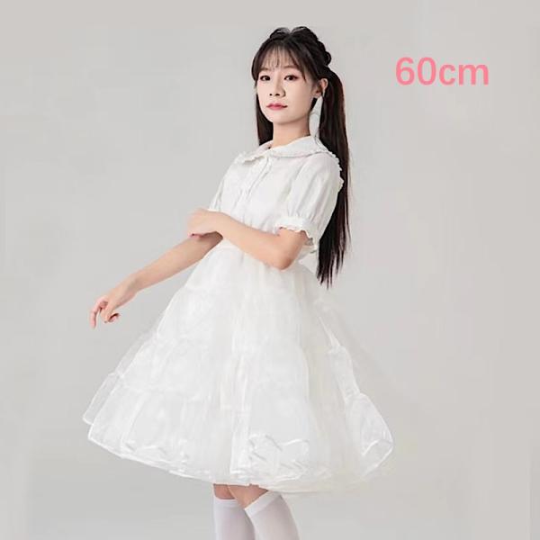 パニエ ボリューム 膝下 ロング丈 ミディアム 丈60cm 大人用 普段使い ロリータ かわいい フ...