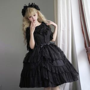 ロングスカート ジャンパースカートゴスロリ ゴシック オーバー
