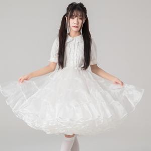 超ボリューム パニエ ロング丈 ロリィタ ワイ...の詳細画像2