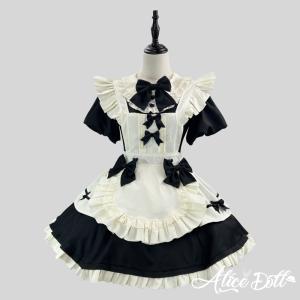 クラシカル ロリータ メイド服 ワンピース エ...の詳細画像1