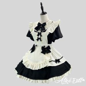 クラシカル ロリータ メイド服 ワンピース エ...の詳細画像2