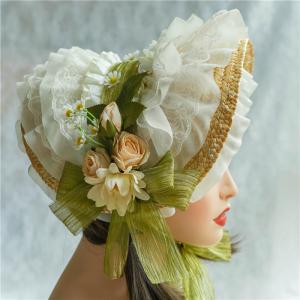 ロリータ ヘッドドレス ボンネット 帽子 花 コサージュ ヘッド