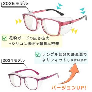 花粉症 メガネ 花粉フルブロック 花粉メガネ ...の詳細画像5