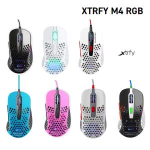 エクストリファイ XTRFY M4 高性能 マウス 超軽量 ゲーミングマウス ゲームマウス 有線 左右非対称 プロゲーマー eスポーツ プロゲーマー 自動調整FPS USB接続