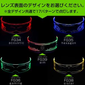 【即納在庫】 コスプレ LEDサングラス 光る...の詳細画像4