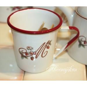 ■マニー　レールデュロココ　ホーロー　マグカップ　