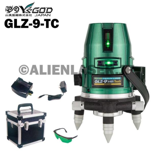 送料無料 1年保証 山真 ヤマシン YSGOD フルライン グリーン 墨出し器 GLZ-9-TC 本...