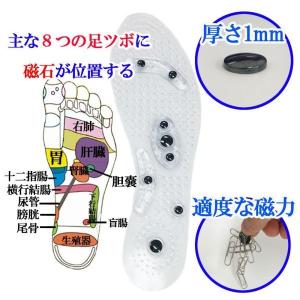 磁気 インソール 中敷き 健康 グッズ 足ツボ...の詳細画像4