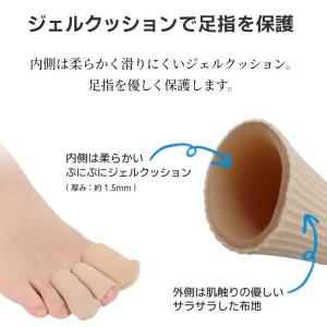 3本セット 足指サポーター 保護 サック キャ...の詳細画像1