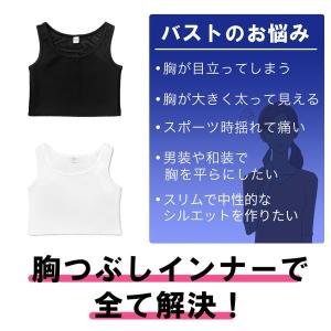 2枚セット 胸つぶし さらしブラ 和装ブラ ナ...の詳細画像1