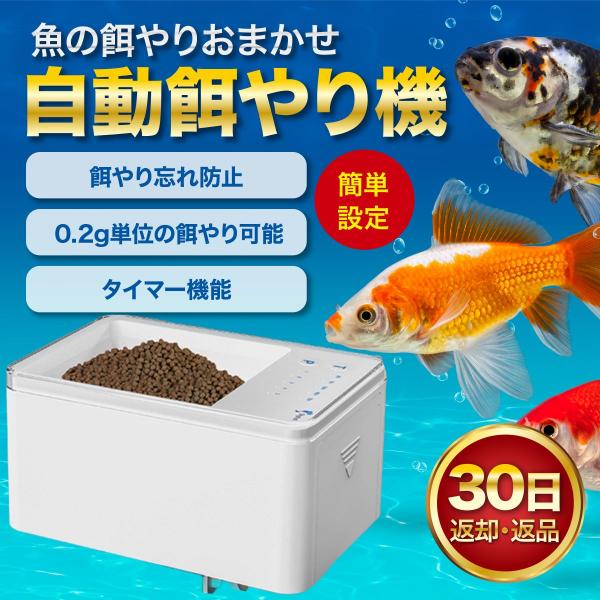 自動給餌器 魚 水槽 金魚 ネオンテトラ 小型 鑑賞 ペット タイマー 餌やり機 水槽 フィーダー