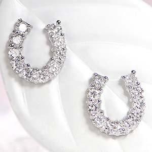K18 WG ゴールド ピアス ダイヤモンド ダイヤ 0.3ct スタッドピアス 