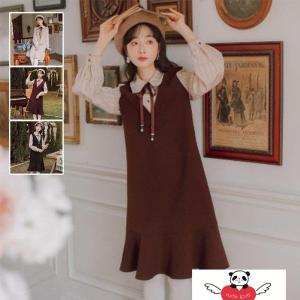 ワンピース マキシ丈 おしゃれ 森ガール お嬢様 活動 原宿風 お出かけ お友達レディース ワンピース Aライン ロングワンピース At Alita 通販 Yahoo ショッピング