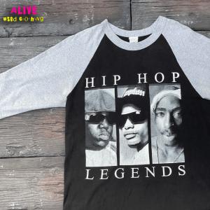 00’S “HIP HOP LEGENDS” RAGLAN SLEEVE TEE｜alive-online-store