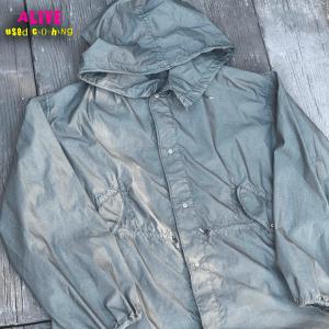 80’S US MILITARY SNOW CAMO PARKA “OVER DYED BLACK”｜alive-online-store
