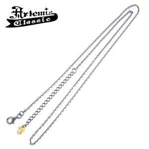 Artemis Classic チェーンネックレス のみ シルバー 1.5mm 45-50cm 4面カットあずき 燻し メンズ ブランド アルテミスクラシック｜Alize アリゼ