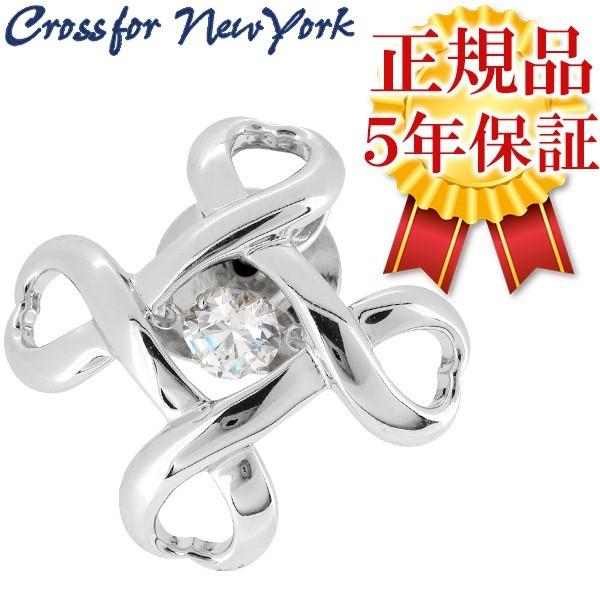 Crossfor ダンシングストーン ピンブローチ レディース ブランド シルバー logo4 タッ...