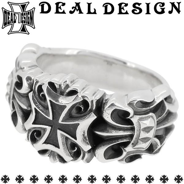 DEAL DESIGN リング メンズ ブランド 指輪 シルバー フレアクロス ユリ 7-23号 デ...