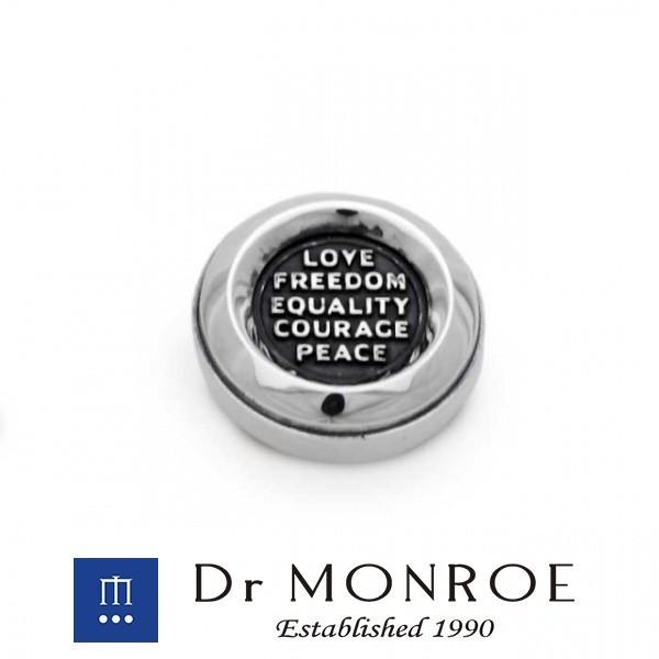 Dr MONROE メンズ レディース ブランド シルバー リプレイサブルトッププレート 交換 付け...