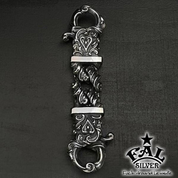 F.A.L アラベスク リーフ クリップ ユニティー キーチェーン ショートタイプ メンズ 鍵 収納...