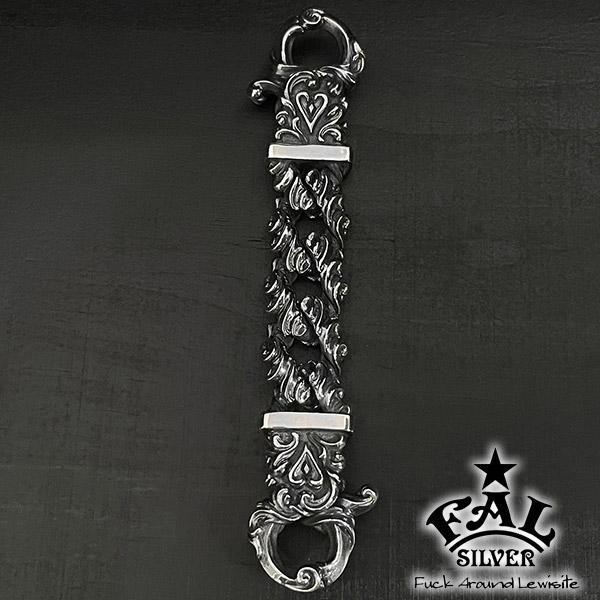 F.A.L アラベスク リーフ クリップ ユニティー キーチェーン ミディアムタイプ メンズ 鍵 収...