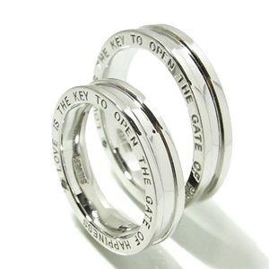 ペアリング シルバー メッセージ ブルーダイヤモンド 7-21号 指輪 シルバー925 プレゼント