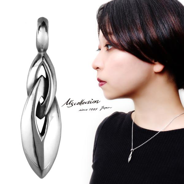 エムズコレクション スモール シャープ Wリング シルバー ペンダントトップ チェーンなし シンプル...