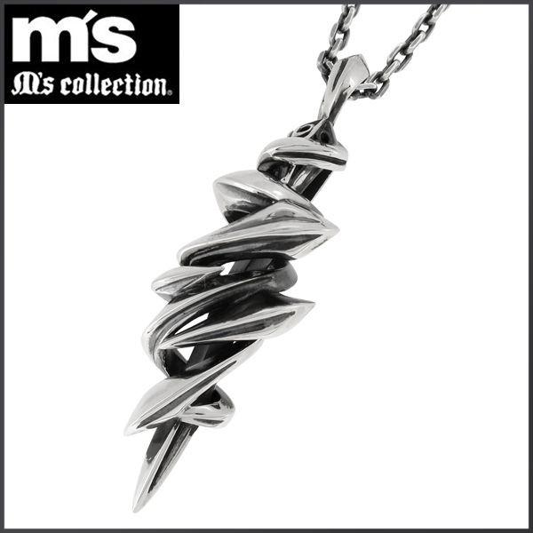 Ms collection ネックレス メンズ ブランド シルバー シャープ ツル シルバー925 ...