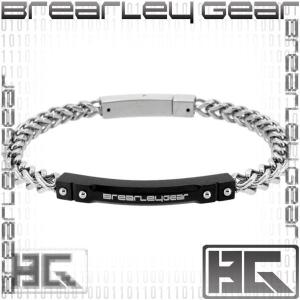 Brearley Gear ブレスレッド メンズ サージカルステンレス ブランド ブラックプレート 金属アレルギー おしゃれ プレゼント 男性｜alize