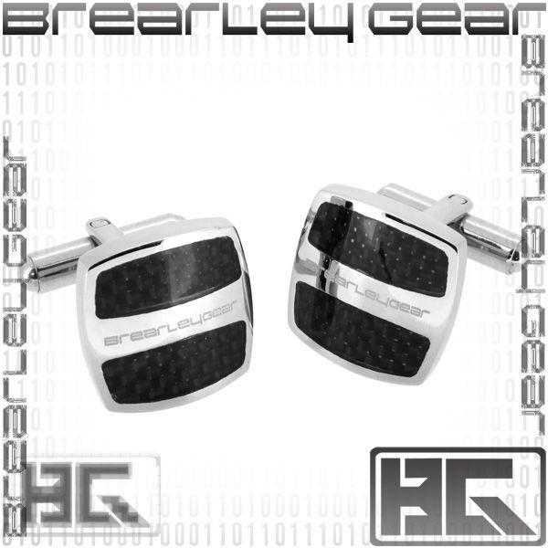 Brearley Gear カフスボタン メンズ ブランド おしゃれ カーボン ライン サージカルス...