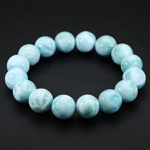 ラリマー 4A グレード ブレスレット 13m...の詳細画像1