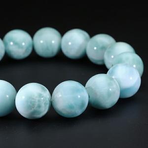 ラリマー 4A グレード ブレスレット 13m...の詳細画像2