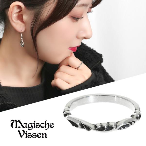 マジェスフィッセン 細身 アラベスク リング 指輪 5〜20号 ミディリング ファランジリング サム...