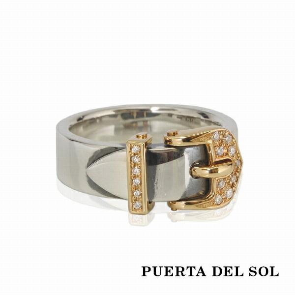 PUERTA DEL SOL ベルト バックル リング(7号〜23号) イエローゴールド シルバー9...