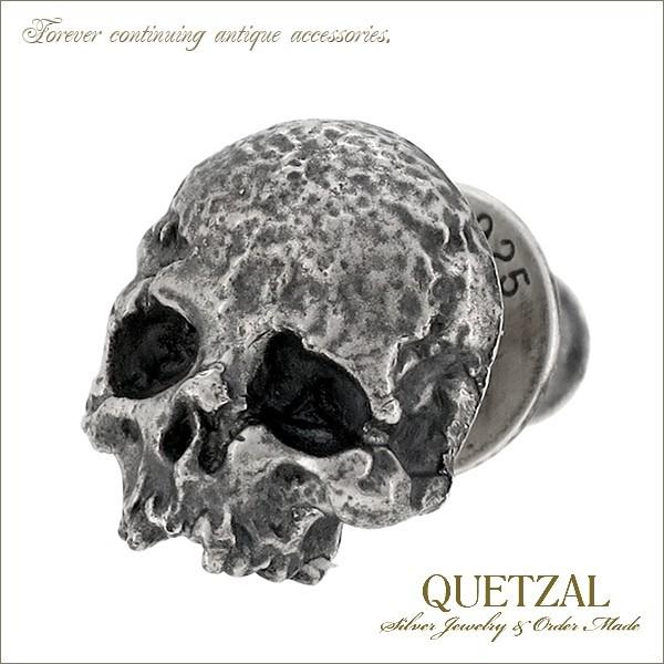 Quetzal ピアス メンズ ブランド 片耳 シルバー ヴァニタスピアス スカル 頭蓋骨 1P ア...