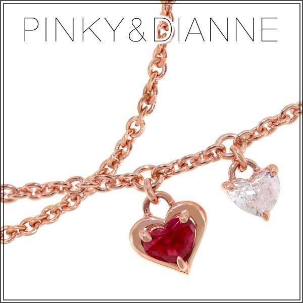 Pinky&amp;Dianne ピンキー&amp;ダイアン ブレスレッド レディース ハートチェーン シルバー ブ...